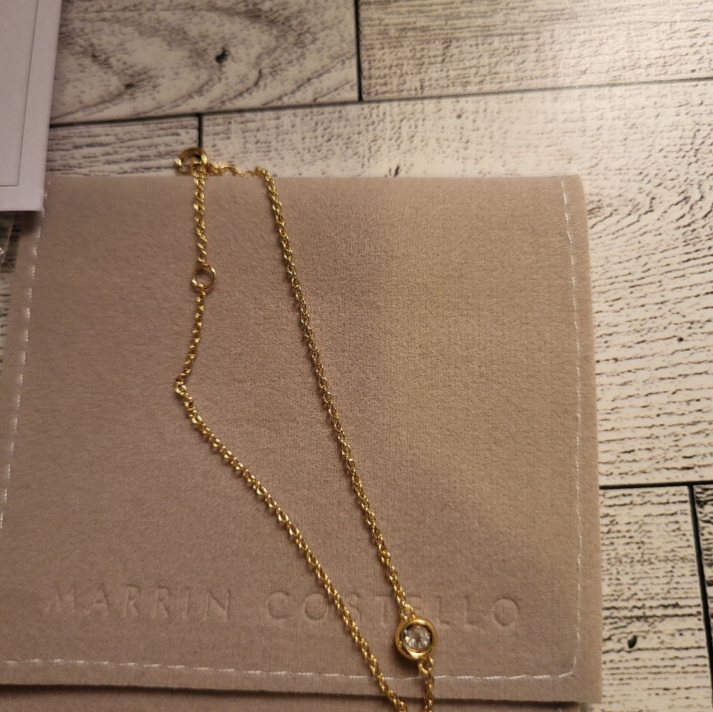 Marrin Costello Gold Soleil Bracelet - New In Bag 14K Gold And Topaz